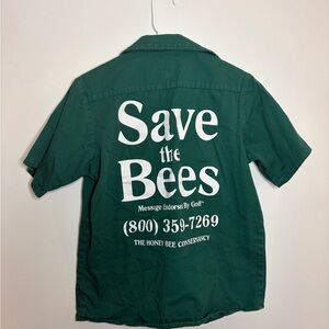 Green Save the Bees Men's Shirt